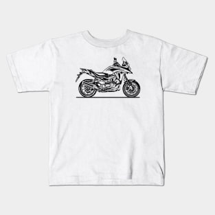 VFR800X Motorcycle Sketch Art Kids T-Shirt